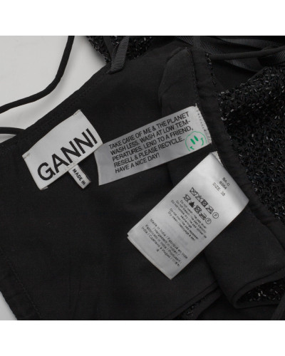 Ganni Ubranie cekinowy top