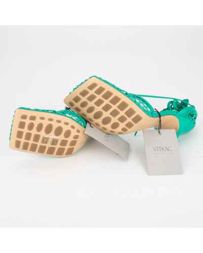 Bottega Veneta Szpilki zielone