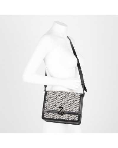 Zadig & Voltaire Torebka biało czarna