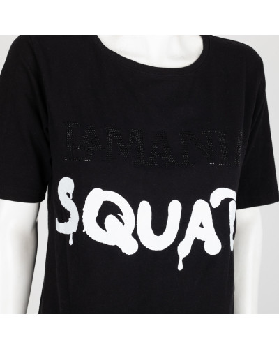 La Mania T-shirt czrany squad