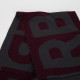 Burberry Szalik szaro bordowy z logo