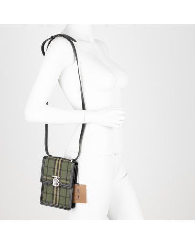 Burberry Torebka zielona w kartę