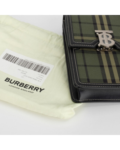 Burberry Torebka zielona w kartę Robin