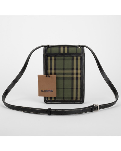 Burberry Torebka zielona w kartę Robin