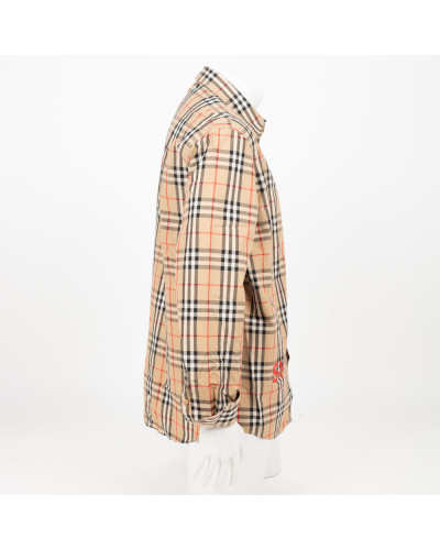 Burberry Koszula męska w kartę XL z logo
