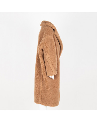 Max Mara Ubranie brązowy płaszcz miś