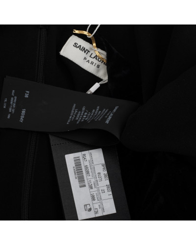 Saint Laurent  Sukienka czrana aksamitna