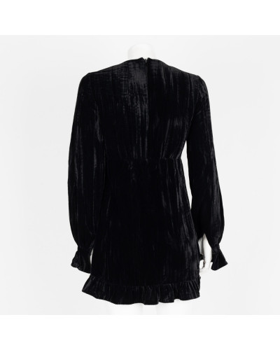 Saint Laurent  Sukienka czrana aksamitna