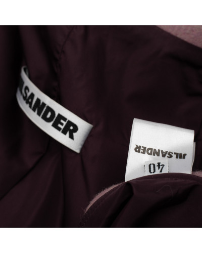 Jil Sander Płaszcz różowy wełnoiany