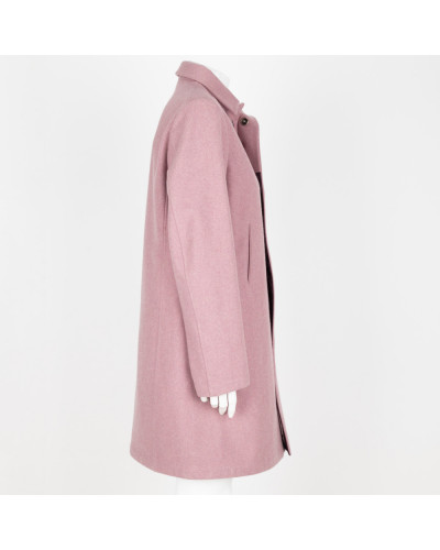 Jil Sander Płaszcz różowy wełnoiany