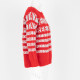 Trussardi Sweter czerwony w napisy