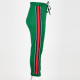 Gucci Ubranie Zielone spodnie z czarno - czerwonym lampasem