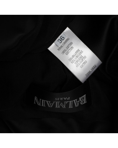 Balmain Marynarka czarna aksamitna
