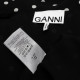 Ganni Bluzka czarna w grochy