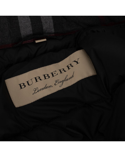 Burberry Kurtka czarna puchowa długa