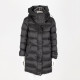 Burberry Kurtka czarna puchowa długa