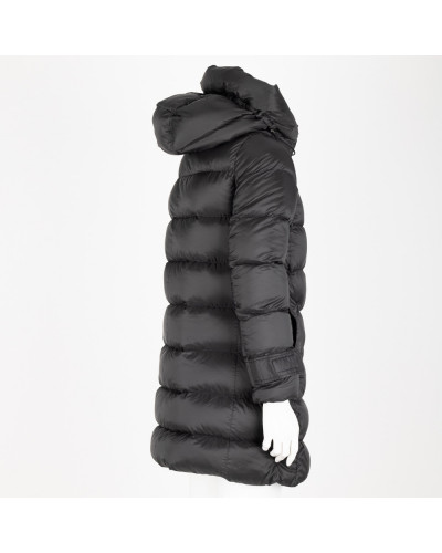 Burberry Kurtka czarna puchowa długa
