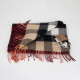 Burberry Szalik dwustronny kaszmirowy tb bordo