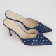 Magda Butrym Buty granatowe na obcasie
