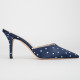 Magda Butrym Buty granatowe na obcasie