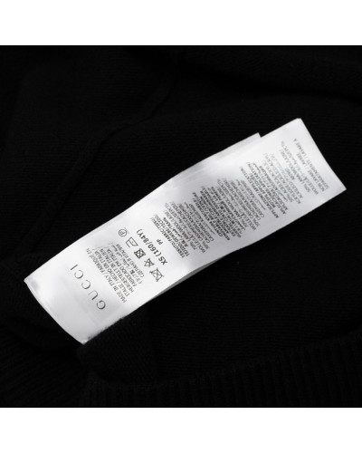 Gucci Sweter czarny z paskiem