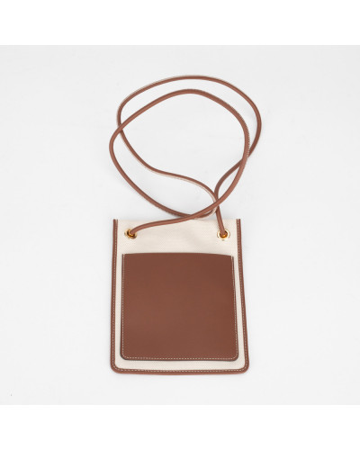 Burberry Torebka beżowa crossbody z logo