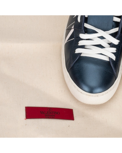 Valentino Buty sportowe nienieskie metaliczne