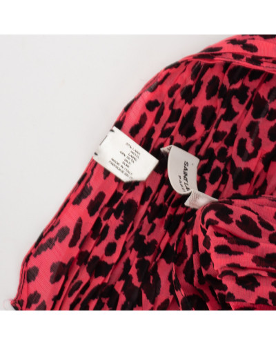 Saint Laurent  Chusta różowa w pantere