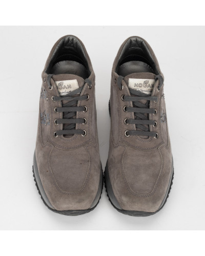 Hogan Buty szare sportowe