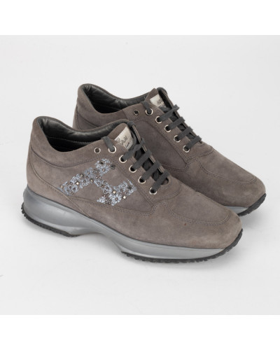 Hogan Buty szare sportowe