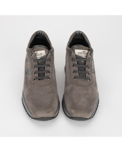 Hogan Buty szare sportowe