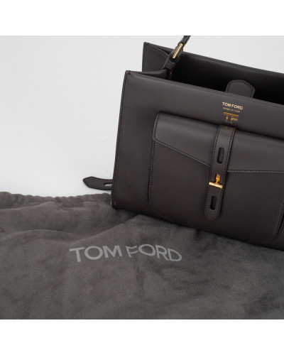 Tom Ford Torba szara T twist small