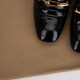 Burberry Botki czarne lakierowane