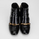 Burberry Botki czarne lakierowane