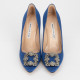 Manolo Blahnik  Buty niebieskie szpilki