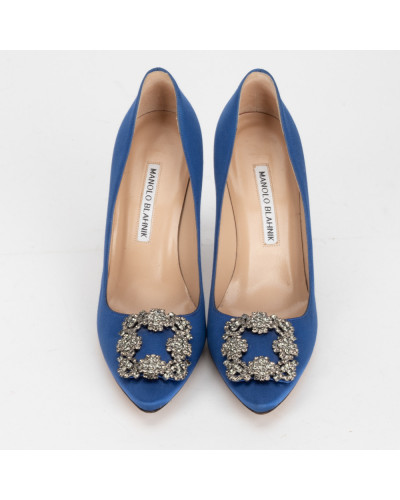 Manolo Blahnik  Buty niebieskie szpilki