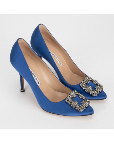 Manolo Blahnik  Buty niebieskie szpilki