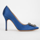 Manolo Blahnik  Buty niebieskie szpilki