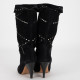 Isabel Marant Buty czarne botki na obcasie z jetami