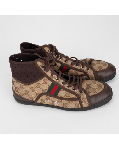 Gucci Buty trampki męskie w monogram
