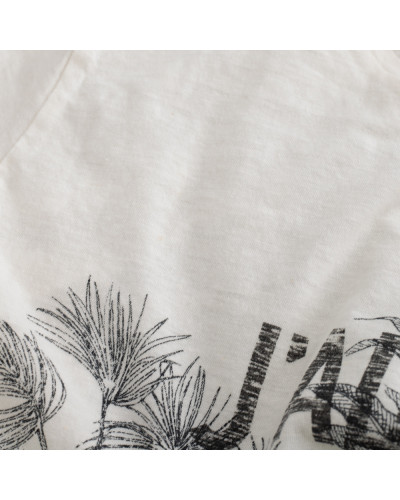 Dior T-shirt biały Mykonos, mała plamka