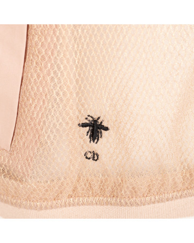 Dior Ubranie jasnoróżowa bluza siateczkowa