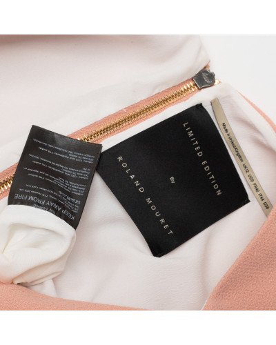 Roland Mouret Ubranie łososiowy komplet top+spódnica