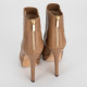 Jimmy Choo Buty brązowe botki na obcasie