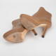Jimmy Choo Buty brązowe botki na obcasie