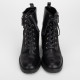 Gianvito Rossi Buty czarne botki sznurowane