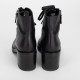 Gianvito Rossi Buty czarne botki sznurowane