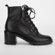 Gianvito Rossi Buty czarne botki sznurowane