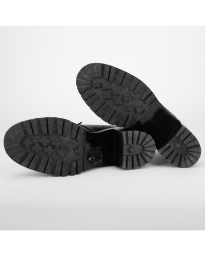 Gianvito Rossi Buty czarne botki sznurowane