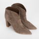 Gianvito Rossi Buty khaki zamszowe botki